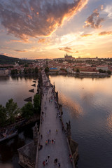 Naklejka premium PRAGUE IN CZECH