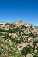 Fototapeta na wymiar Gordes, Provence, France Views of perched village of Gordes, Vaucluse, regional park of Luberon, Provence-Alpes-Côte d'Azur, France 