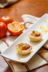pastry mignon with cream