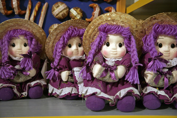 purple dolls