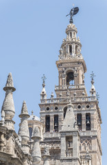 Fototapeta na wymiar The Cathedral of Saint Mary of the See (Seville Cathedral) in Se