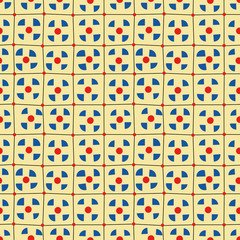 Random geometric background. Seamless pattern.Vector. ランダム幾何学パターン