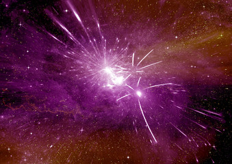 Fototapeta premium galaxy in a free space
