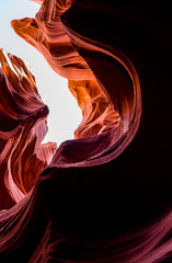 Stone wave pattern of Lower antelope canyon in Page Arizona USA © gjeerawut