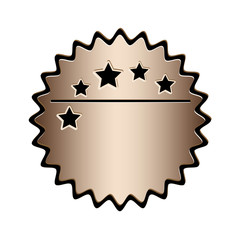 luxury ombre emblem or label icon image vector illustration design 