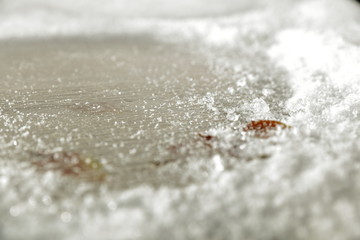 puddle and frost 