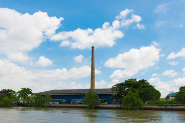 Obraz premium Landscape Chao Phraya River Bangkok Thailand