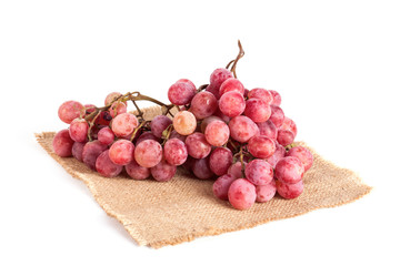 Ripe fresh red grapes
