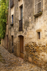 Fototapeta na wymiar Picturesque village of Peratallada in the heart of Costa Brava, Catalonia, Spain.