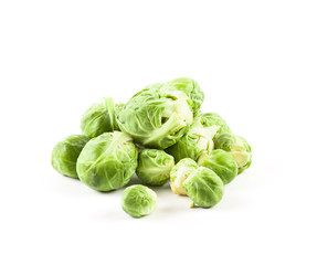 Fresh ripe brussels sprouts