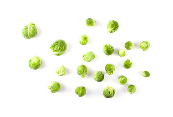 Fresh ripe brussels sprouts