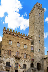 Fototapeta na wymiar Touristenort San Gimignano in der Toskana