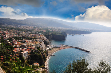 Seaside cliff in Sorrento, Amalfi Coast - Italy