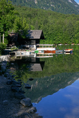 Fototapeta premium lake boathouse