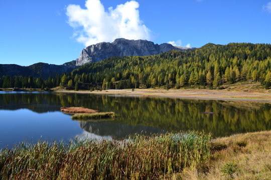 Il lago di Passo Pramollo (Nassfeldpass &ndash; Nassfeldsattel)