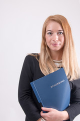 Bewerbung einer jungen Frau