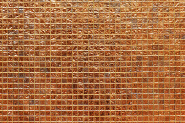 Golden squares background for desiners use. Closeup.