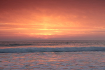 Fototapeta na wymiar Sonnenuntergang an der Costa de la Luz