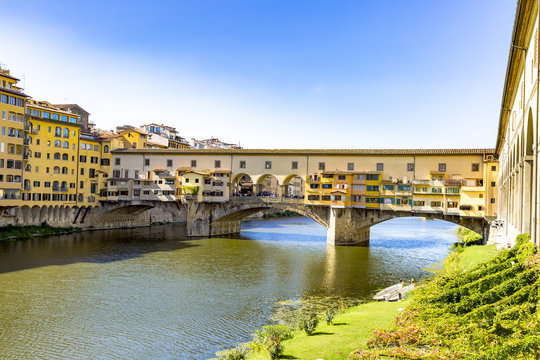 Ponte Vecchio Bridge from Florence in Tuscany