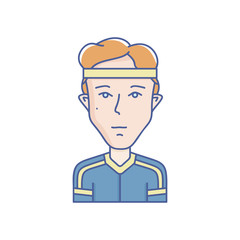 Young man vector avatar