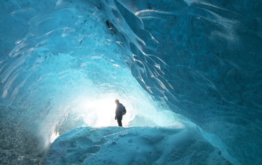Vatnaj&ouml;kull glacier, Gletscher H&ouml;hle Island