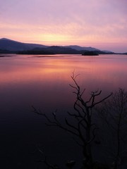 Sunset over Lake Amazing Deep Colours