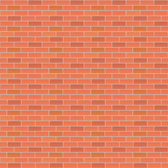 Red brick wall.