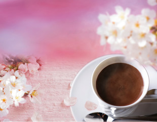 桜とコーヒー