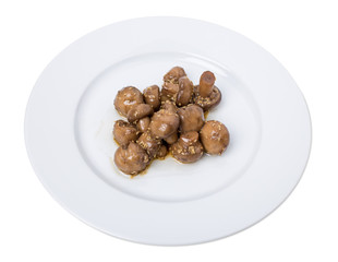 Roasted champignons with sesame.