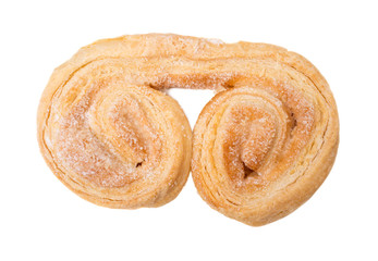 Rolled puff biscuit with sugar.