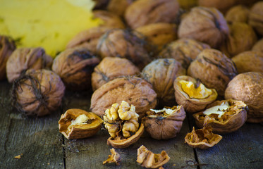 crop harvested walnuts