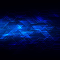 digital technology background, abstract vector illustration
