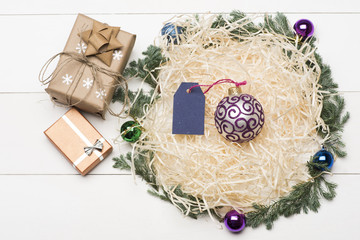 Colorful Christmas or New Year decoration