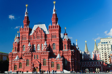 Fototapeta premium Historical Museum on Red Square in Moscow
