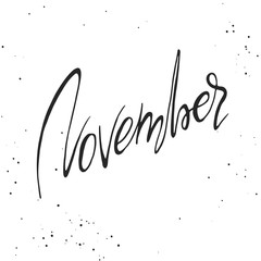 Handdrawn lettering element.