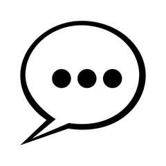 speech bubble icon pictogram image vector illustration design 