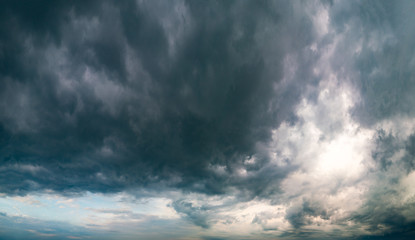 panorama of storm sky