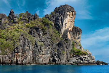 Fototapeta premium Mu Ko Chumphon Marine National Park, Buddha mountain