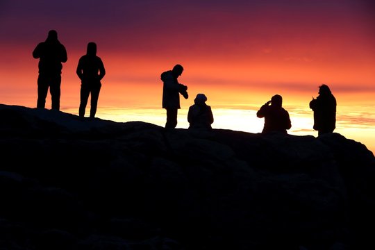 Arctic sunset in Norway