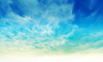 Colors in sky and clouds