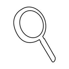 magnifying glass pictogram icon image vector illustration design 