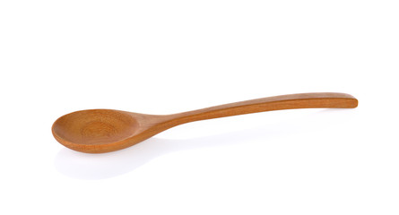 wooden spoon isolated on white background