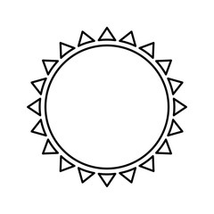 sun representation icon image vector illustration design 