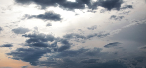 Fototapeta na wymiar Sky with soft clouds