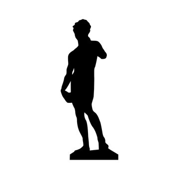 david michelangelo sculpture icon image vector illustration design 