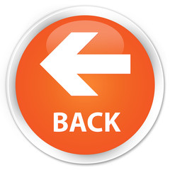 Back orange glossy round button