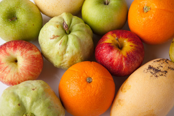 Mixed colorful  fruits