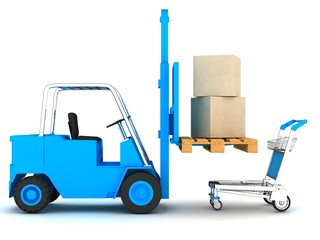 SHIPPING 3d Render Illustration,