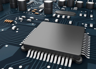 3d Central Computer Proccesors CPU.