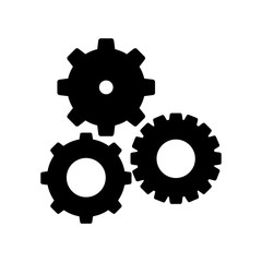 simple gears icon image vector illustration design 